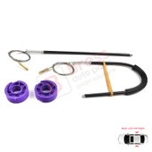 Audi A3 S3 MK3 8V 2012-2021 4/5 Kapı İçin Elektrikli Arka Sol veya Sağ Cam Kriko Tamir Seti thumbnail 2