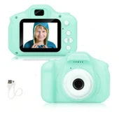 Ozmik CMR9 PLUS  Mini 1080p Hd Çocuk Kamera Dijital Fotoğraf Makinesi 2.0 Inç Ekran 13Mp 2025 YEŞİL - 3