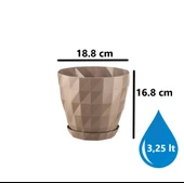 Omnipazar SO-KRT4 Dekoratif Kristal Saksı Takımı 3.25 Litre No 4 thumbnail 2