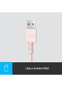 Logitech 981001281 H390 USB Gürültü Önleyici Mikrofonlu Gül Rengi Kulaklık - 3