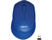 Logitech M330 Sessiz Kablosuz Optik Mouse - Mavi thumbnail 1