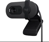 Logitech BRIO 100 Full HD 1080p Gizlilik Kapaklı Mikrofonlu Web Kamerası - Siyah thumbnail 1