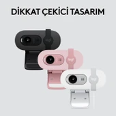 Logitech BRIO 100 Full HD 1080p Gizlilik Kapaklı Mikrofonlu Web Kamerası - Siyah thumbnail 8