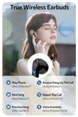 Ozmik  G10 Bt 5.2 Düşük Gecikmeli Kablosuz Dokunmatik Gaming Bluetooth Oyuncu Kulaklığı BEYAZ - 4
