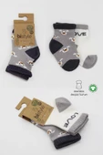 Nessiworld Bistyle Love Dog Penye Soket Çorap 2'Li BS10118 Gri thumbnail 10