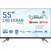 Onvo OV55F350 55" 140 Ekran Uydu Alıcılı 4K Smart LED Tv - 1
