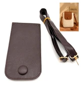 Çanta Aksesuar Koyu Kahve Renk Button Model  Çanta Yapım Seti Light Gold Metalli thumbnail 1