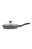 3 Parça Granit Tencere Tava Seti - Gri - 26 cm - 6
