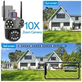 Mpia Orino 4 Lens 10X Zoom 8MP  360° Görüş Hareketli  Waterproof Gece Görüş Sesli Görüşme Akıllı Kamera  - 3