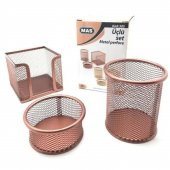 Mas Metal Masa Seti 3 lü Rose Gold Kod: 505 - 1