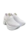 Aybaak 5006 Triko Taşlı Dolgu Topuk Kadın Ayakkabı Sneaker - 8