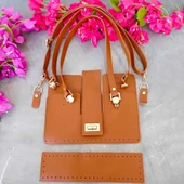 Asma Köprü Model Deri Çanta Seti Çok Parçalı - 3