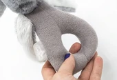 Nessiworld   Tutmalı Peluş Mini Tavşan 842 Gri - 5