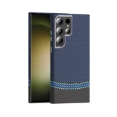 Galaxy S24 Ultra Kılıf M-safe Şarj Özellikli Karbon Fiber Görünümlü Gros Kılıf thumbnail 5