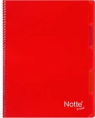 Notte Trend Plastik Kapak A4 40 Yaprak Kareli Spiralli Defter - 12