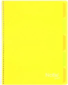 Notte Trend Plastik Kapak A4 40 Yaprak Kareli Spiralli Defter - 10