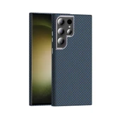 Galaxy S23 Ultra Kılıf M-safe Şarj Özellikli Karbon Fiber Görünümlü Gros Kılıf thumbnail 3