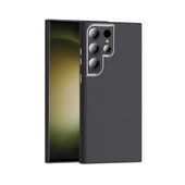 Galaxy S23 Ultra Kılıf M-safe Şarj Özellikli Karbon Fiber Görünümlü Gros Kılıf thumbnail 2
