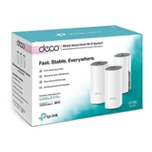 TP-Link AC1200 Deco E4 1200Mbps Mesh WIFI Sistemi (Üçlü) thumbnail 2