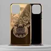 Apple iPhone 11 Pro Max Uyumlu Kuru Kafa Gold Kılıf - 3