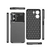 Xiaomi Redmi 13C Kılıf Focus Carbon Silikon Kapak - 4