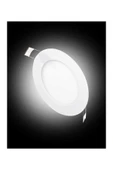 10 Adet Global K2 KDL400 6W 6500K Beyaz Smd Yuvarlak Slim Led Panel - 1