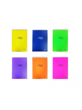 Keskin Color Free Plastik kapak A4 100 Yaprak Çizgili Üstten spiralli Defter - 1