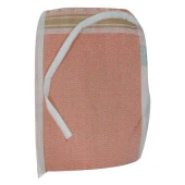 Doğal İpek Kese Sırt Vücut Masaj Banyo Kesesi Yavruağzı 18CMX25CM - 5