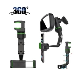 Ozmik Dikiz Aynası Telefon Tutucu,masaüstü, Koltuk Arkası Telefon Tutacağı Car Holder thumbnail 4