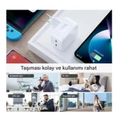 Ozmik Yeni Nesil Fast Charger 35W Çift TYP-C Portlu Pd Hızlı Şarj Adaptörü - 4