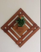 KUZELA  Ahşap Duvar Saksı Çiçekçilik - 1