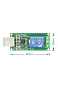 Roboyol Store 1 Kanal Usb Röle Kontrol Modülü Bilgisayardan Cihaz Açma Kapama Hid Usb No Nc 220v 10a Uyumlu - 1
