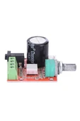 ROBİZ Pam8610 2x 10w Uyumlu  Amplifikatör Modül Dc 6-15v Class D Amfi Devresi Ses Kontrol Potu 4 8 Ohm - 5