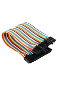 CNL 20cm 40 Pin Dişi Dişi Dupont Kablo Ayrılabilir 2.54mm 10 Renk Breadboard Atlama Kablosu Jumper - 2