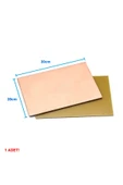 ROBİZ 20x30cm Tek Yüz Bakır Plaket Pcb Elektronik Baskı Devre Prototip Test Deney Deneme Kartı FR4 Levha thumbnail 8