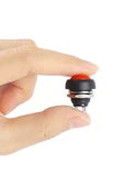 ROBİZ 12mm PBS-33B 2 Pin Push Buton Kırmızı ON OFF 1A 250V Mini Yuvarlak Su Geçirmez Anahtar thumbnail 2