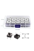 ROBİZ 200 Adet 6x6mm Tact Buton Set 10 Farklı Yükseklikte 4 Pin Dokunmatik Anlık Basmalı Düğme Anahtar thumbnail 5