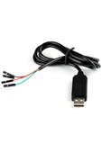 ROBİZ Kablolu Pl2303 Usb To Rs232 Ttl Uart Çevirici Modül Seri Port Haberleşme Mcu Uydu Alıcı Dvd Gsm - 1