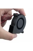 ROBİZ 5015 12V DC Salyangoz Fan 2 Pin 3D Yazıcı Soğutma Fanı Santirfüj Havalandırma Klima Türbin Kuluçka thumbnail 2