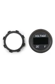 ROBİZ Su Geçirmez Dc 6V / 48V Voltmetre Yuvarlak Panel Tip Montajlanabilir Dijital Kırmızı Renk Led thumbnail 3