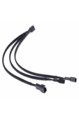 ROBİZ 1 to 3 Çoğaltıcı 25cm Fan Uzatma Kablosu Y Tip 4 Pin 3 Pin Bilgisayar Kasa Anakart Ekran Kartı thumbnail 6