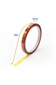 ROBİZ Kapton Bant 5mm x 30 Metre Yüksek Düşük Sıcaklık -73C  260C Termal Isıya Dayanıklı Güçlü Yalıtım thumbnail 6