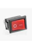 ROBİZ 2 Pin Kırmızı Anahtar Switch Mini Buton KCD1 Plastik Açma Kapama ON / OFF 5A 220V 10A 125V Latch - 4