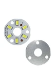 ROBİZ 5730 12v 3w 32mm Beyaz Led Modül Aluminyum Pcb 6 Led Lamba Aydınlatma Işık - 3