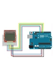 ROBİZ 5110 84x48 Lcd Modül  84 x 48 Pixel Grafik Lcd Display Ekran 5V Beyaz Arka ışık Gösterge Menü Resim - 7