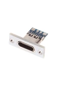 ROBİZ USB 3.1 Type C Panel Montaj Dişi Soket 4 Pin Smd Lehimlenebilir Padler Konnektör Telefon Şarj Board thumbnail 1