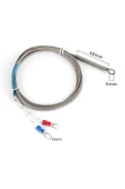 ROBİZ K Type Thermocouple 1 Metre Montaj Delikli Sıcaklık Isı Sensörü 0C / 800C Paslanmaz Çelik Prob K Tip thumbnail 8