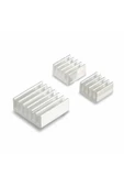 ROBİZ 3 Adet Aluminyum Metal Soğutucu Blok Raspberry Pi Termal Etiket Gümüş Renk Radyatör Amfi Led - 2