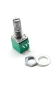 ROBİZ 5 Pin 10kohm Potansiyometre B10K Anahtarlı Pot Tırtıklı 15mm Döner Ayarlanabilir Direnç Ses - 4