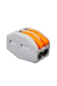 ROBİZ 2li Kolay Kablo Tel Birleştirici Konnektör Vidasız Klemens 250v 32a 1mm/4mm Elektrik Kablo Bağlantı thumbnail 4